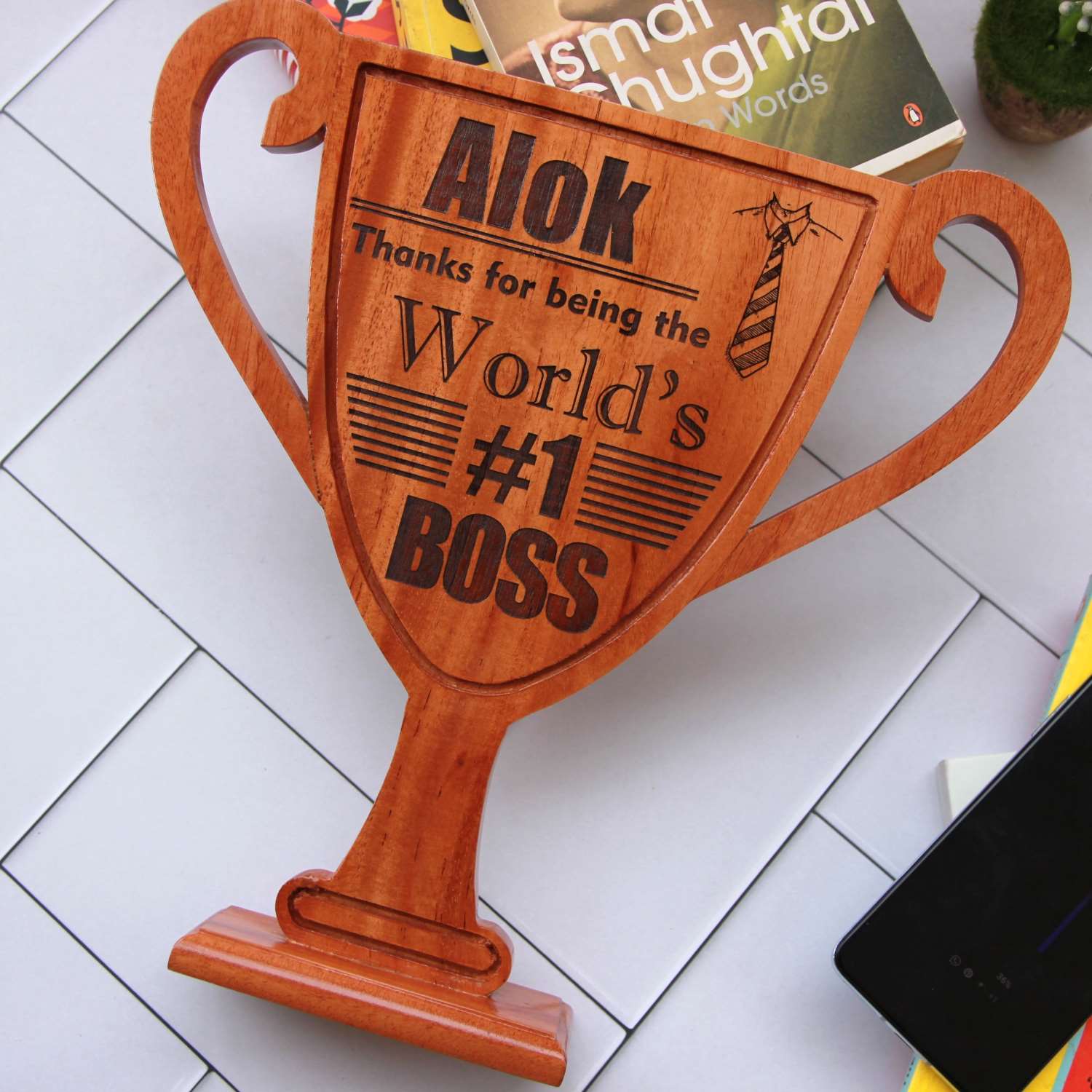 World’s #1 Boss Award | Fun & Personalized Gift for Your Awesome Boss