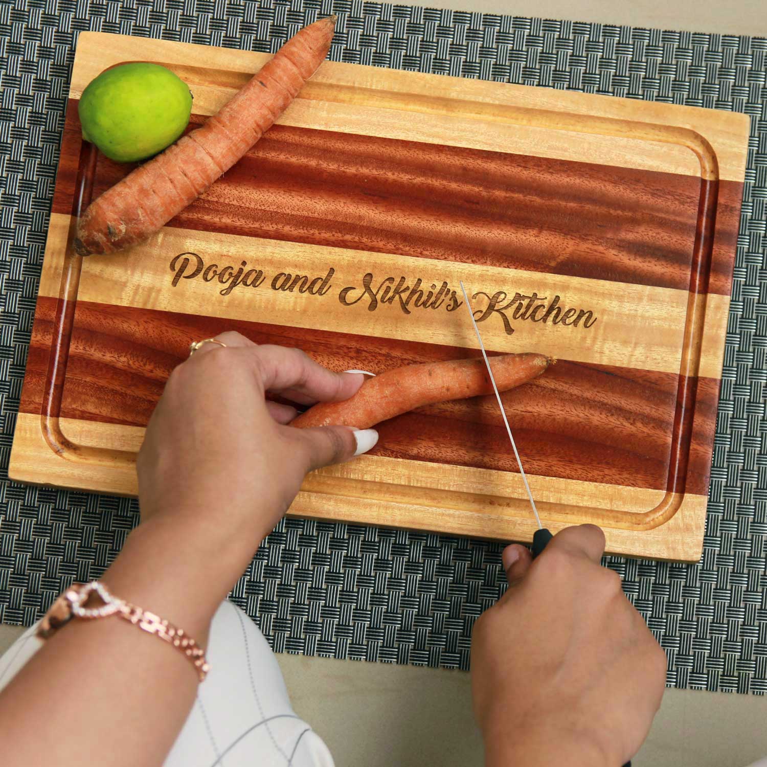 Personalised Wooden Chopping Board With Name