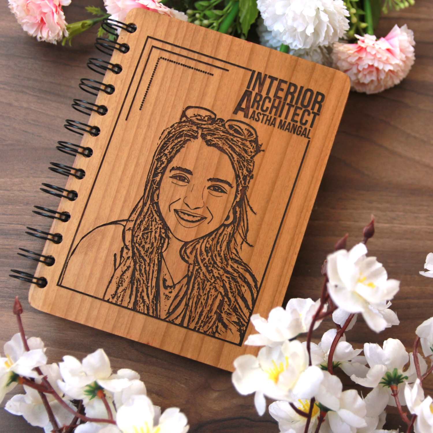 Personalized Wooden Diary for Architects & Interior Designers | Corporate Gift