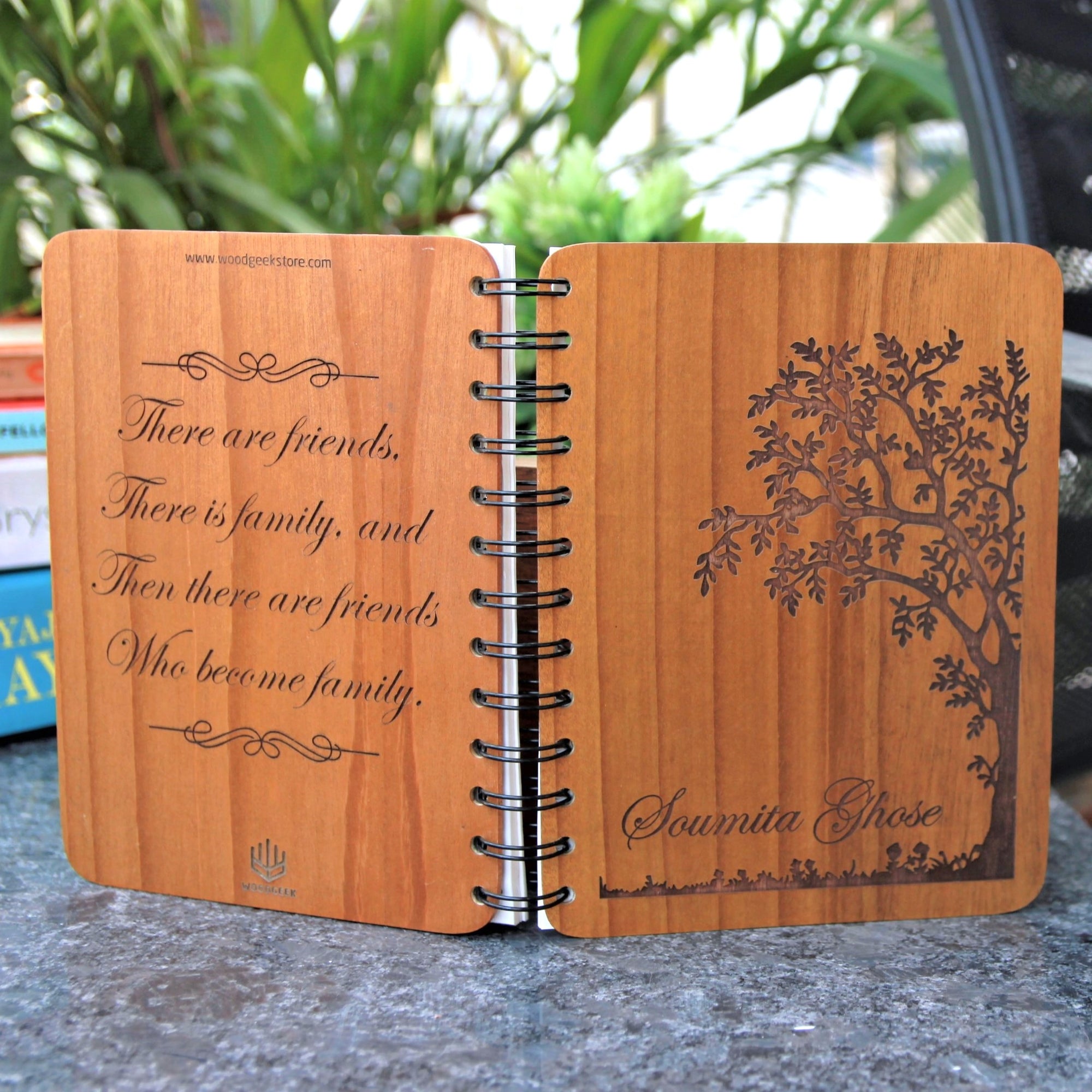 Tree of Life - Personalized Wooden Notebook