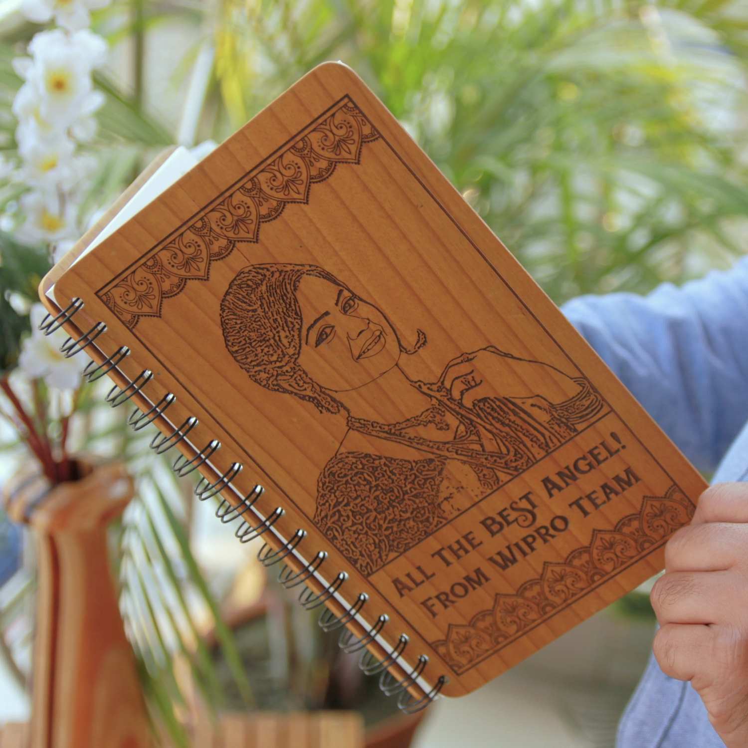 Personalized Wooden Diary for Mentors, Bosses & Colleagues | Thoughtful Farewell & Appreciation Gift