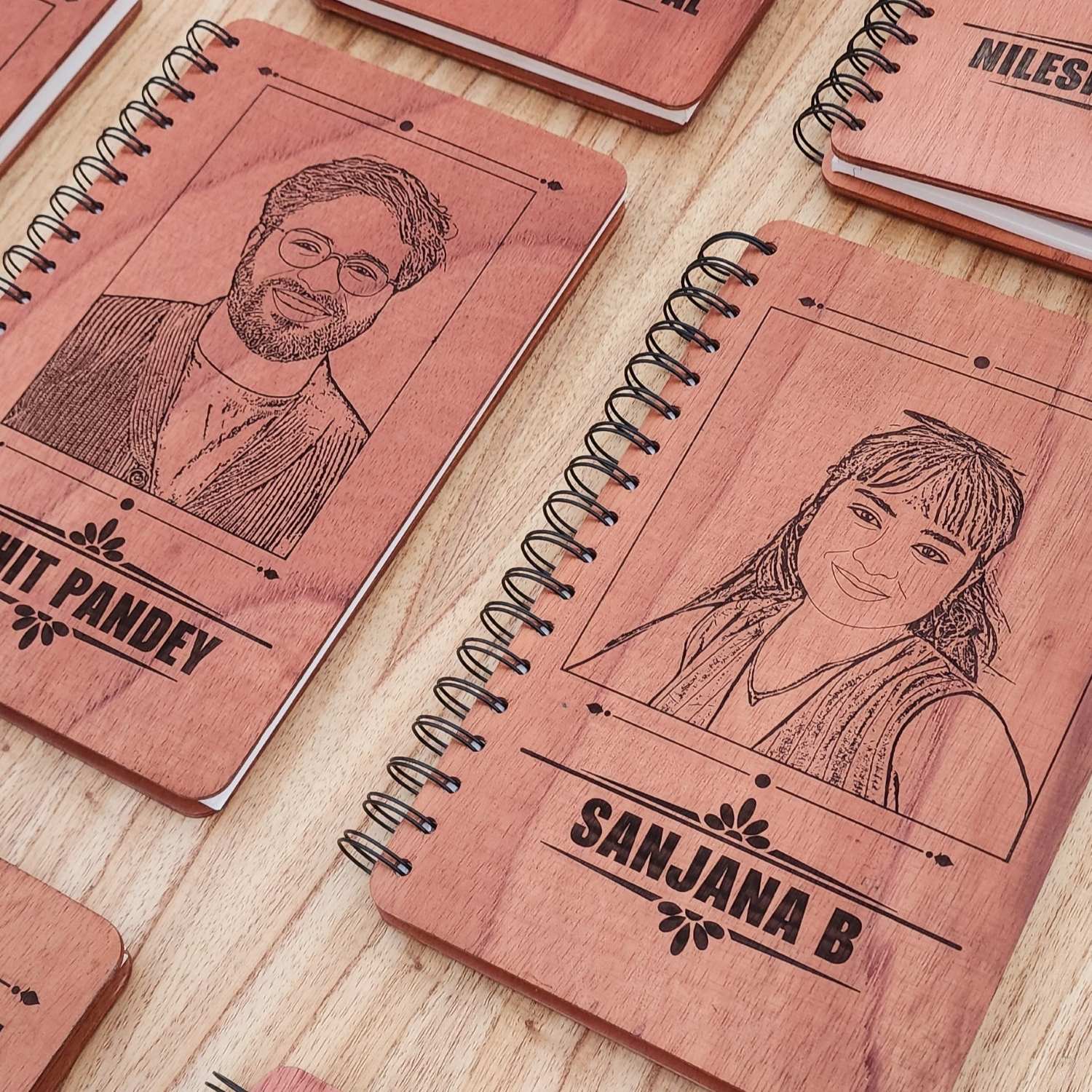 Engraved Wooden Diary for Boss & Office Colleagues | Personalised Corporate Gifts