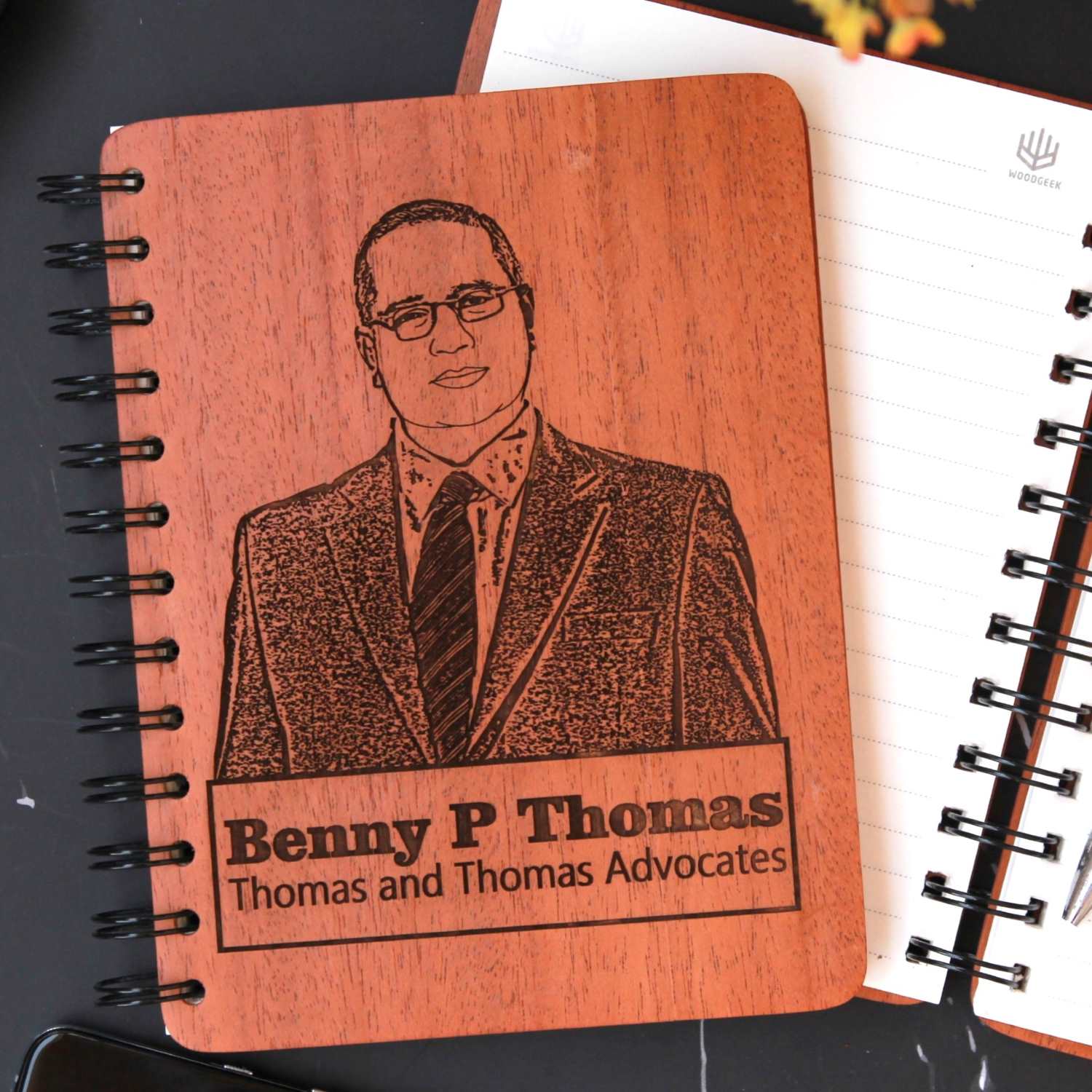 Personalized Wooden Diary for Boss, Mentor & Leaders | Corporate Executive Gift