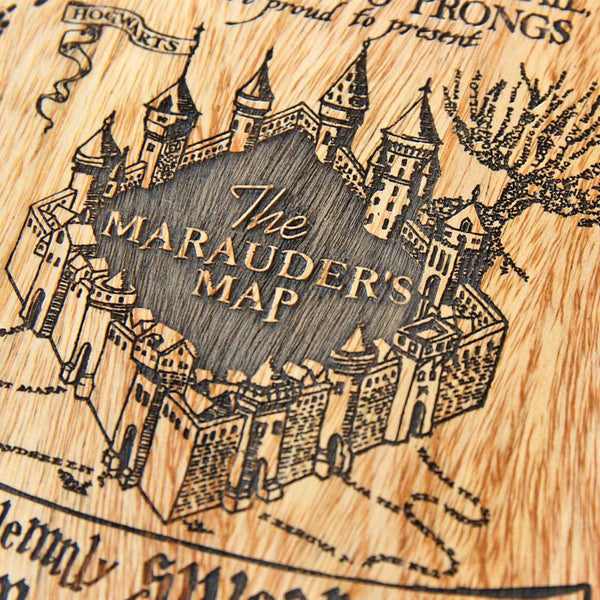 Navigate Hogwart's passages with the Marauder's Map - woodgeekstore