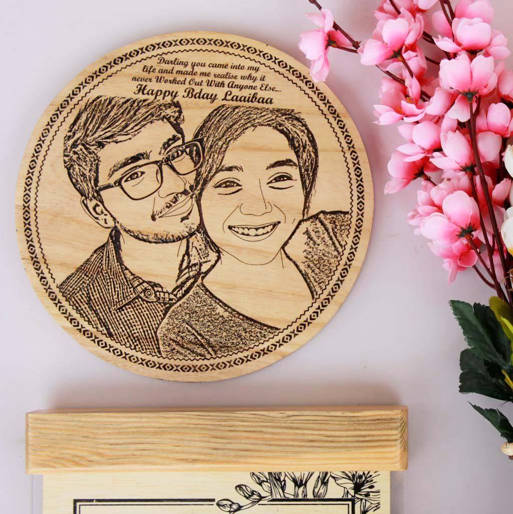 Gift For Dad,wooden Engrave Frame 4x8,custom Picture Frame,engraved Photo  Frame, Wooden Photo Frame, on Luulla