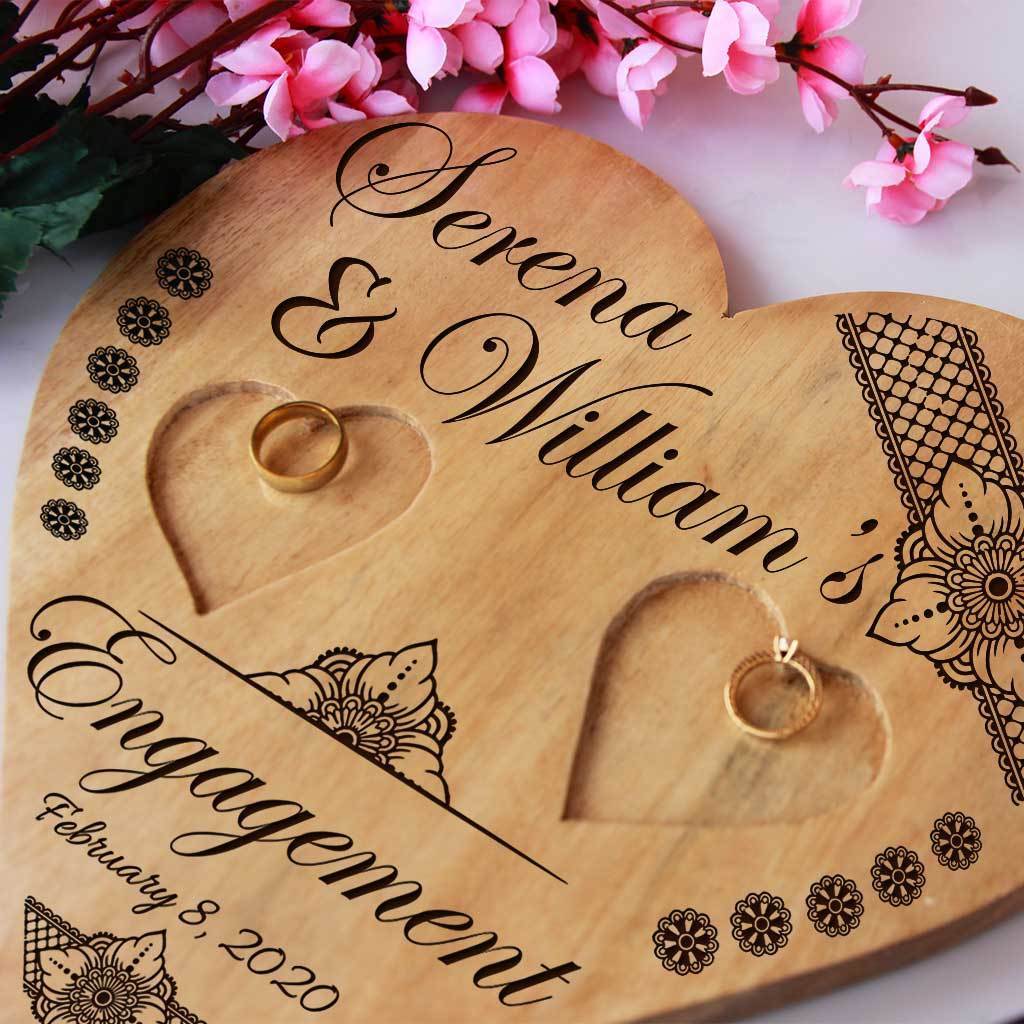 Personalized Nikkah Ring Plate, Nikkah Ring Tray, Indian Ring Platter, Wedding  Ring Plate, Engagement Ring Holder, Custom Nikkah Decoration, - Etsy