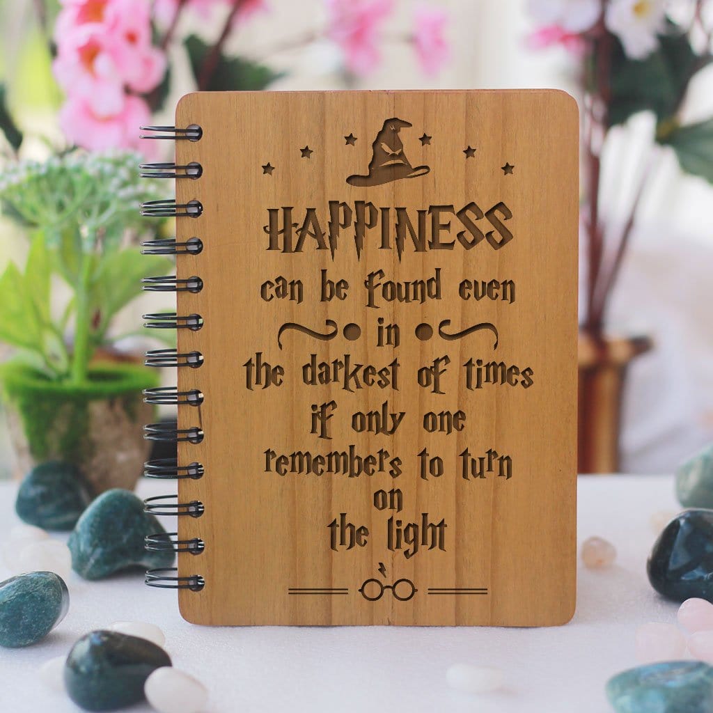 Personalized Harry Potter Theme Wooden Binder Diary