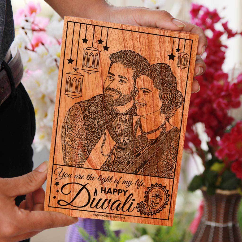 Personalised Wooden Photo Frame for Husband Birthday-Presto