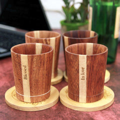 Wooden Glassware & Drinking Glasses  Handmade Wooden Goblet & Tumbler -  woodgeekstore