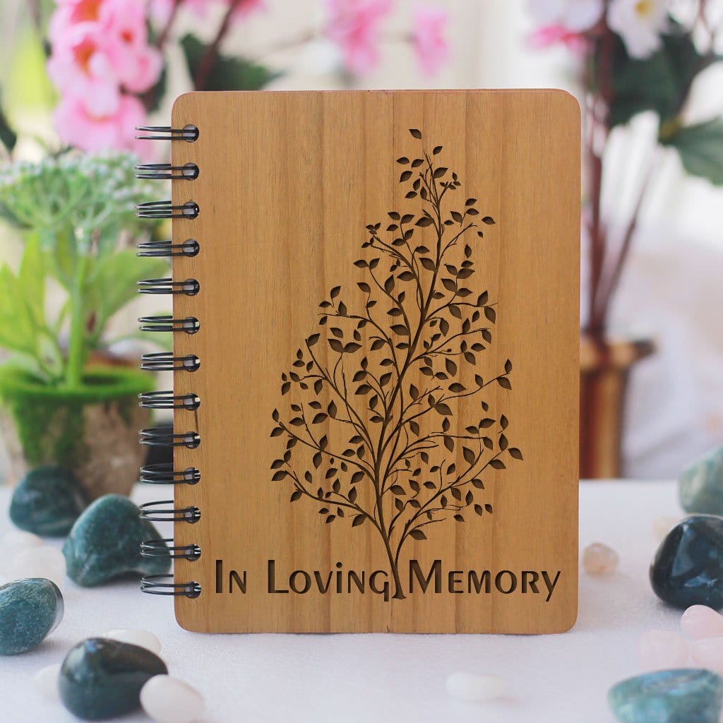 Personalized Notebook And Pen, Custom Bamboo Spiral Notebook