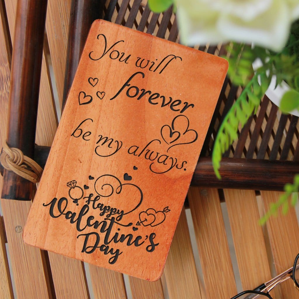 Valentines Gift For Girlfriend & Wife | Personalized Photo Wood Diary -  woodgeekstore
