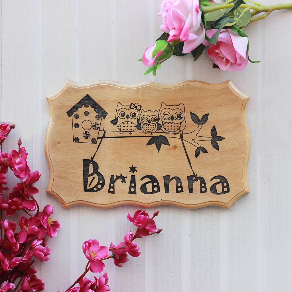 Beautiful Mr & Mrs Customized Wooden Name Plate For Apartment - Incredible  Gifts