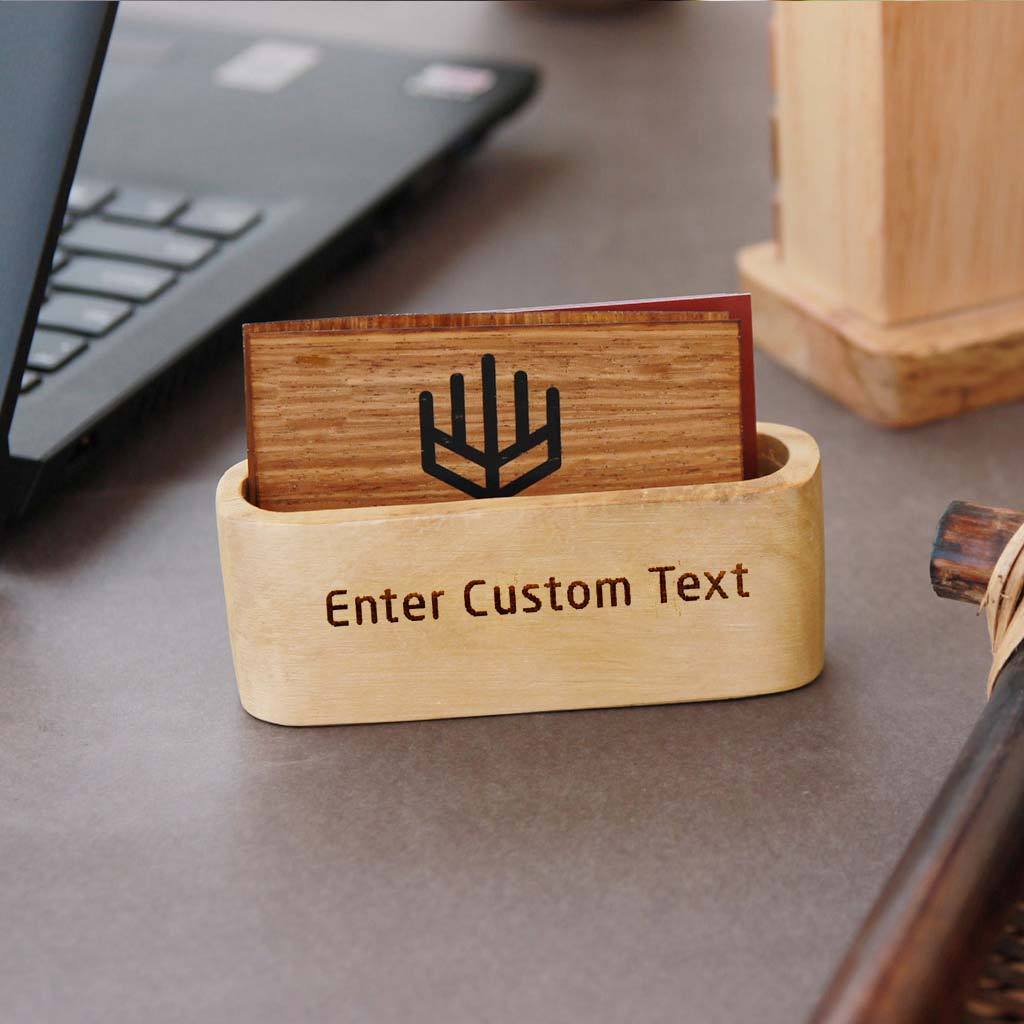 Bundle - Wooden ashtray and Wooden Business Card Holder. - woodgeekstore
