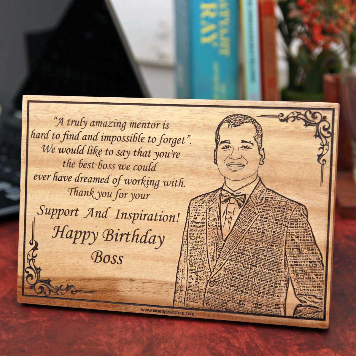 Send Personalized Natural Wood Photo Frame Gift For Father Online -  GAL24-112767 | Giftalove