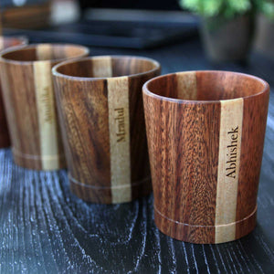 Wooden Whiskey Cup 
