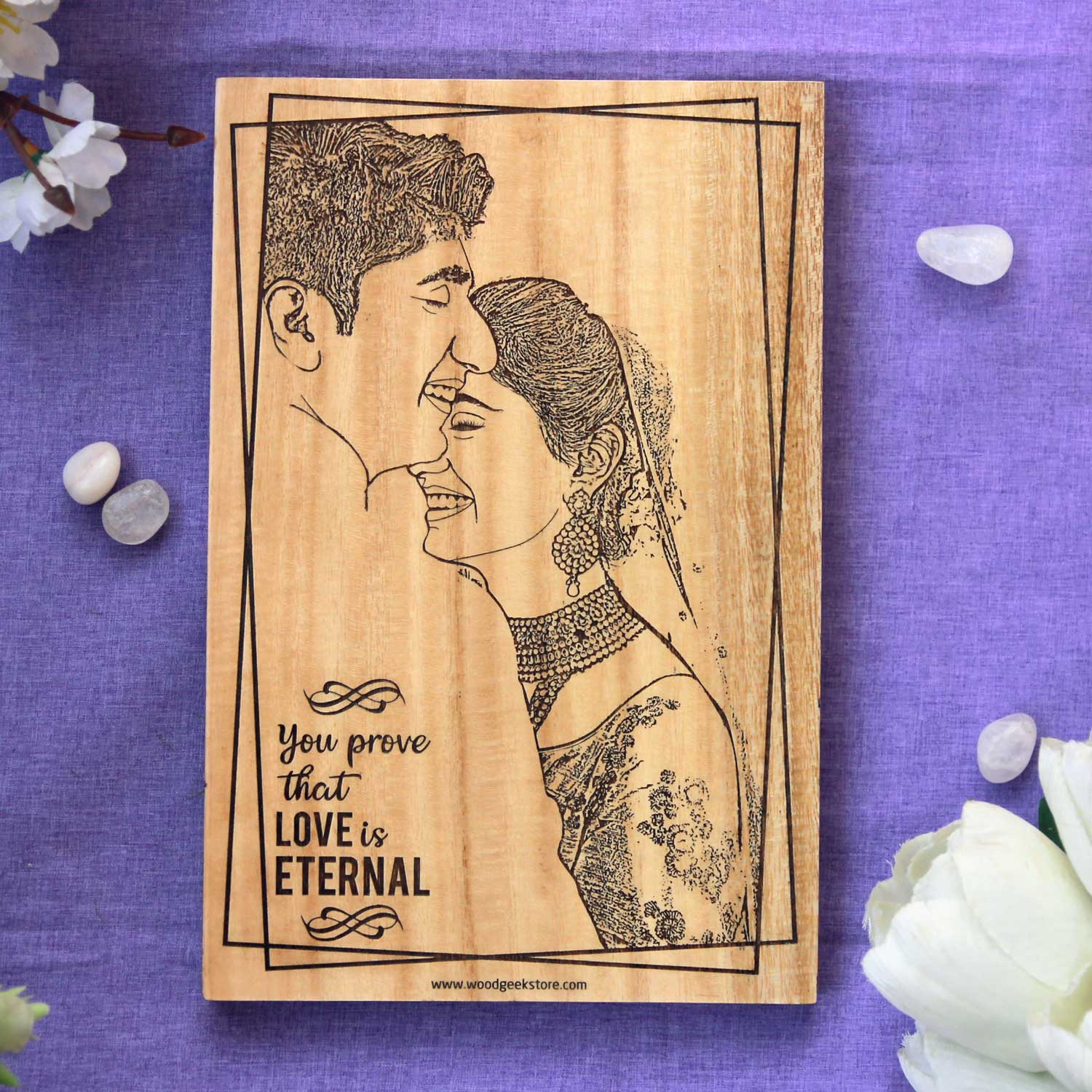 Love Is Eternal Photo Wood Plaque