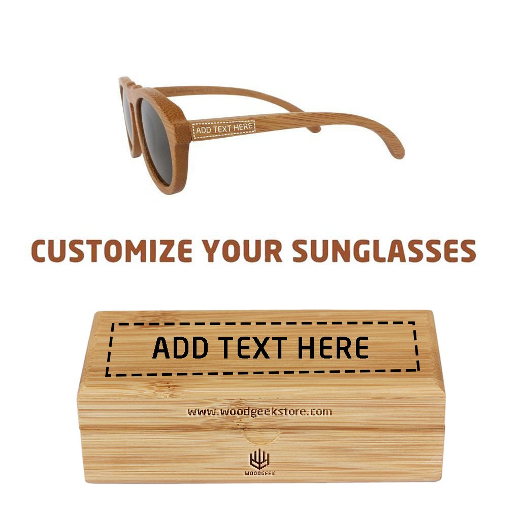 The Retro - brown bamboo wood round sunglasses